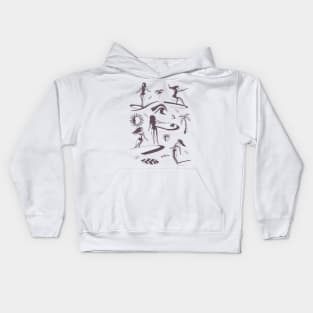 Surf Doodles 1 Kids Hoodie